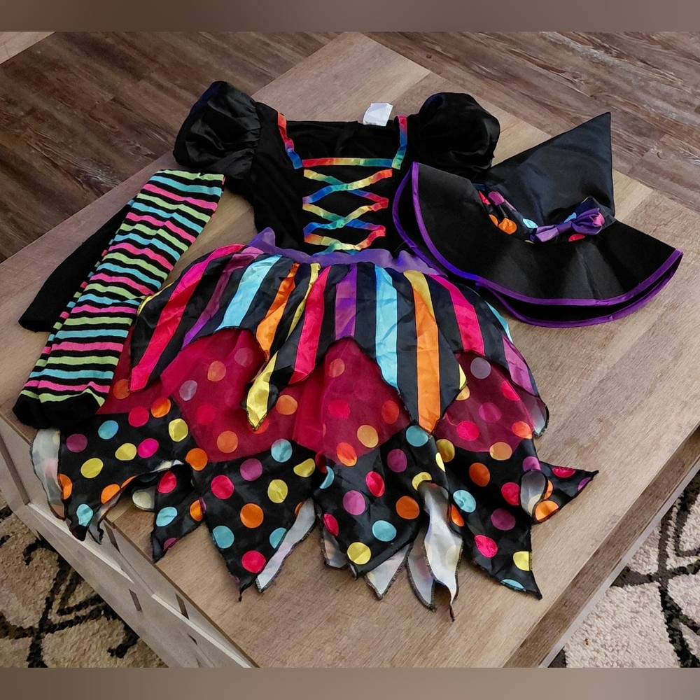 Colorful Witch Costume for Kids